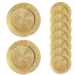 100 Pcs Plates Bulk 13IN Round Dinner Chargers For Wedding Party. Fixed Price $123.09.