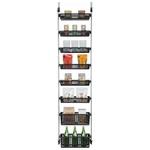 Smart Design 8-TIER Over The Door Hanging Pantry Organizer Black 8005130-BLK. Fixed Price $104.24.