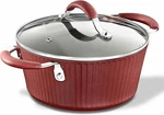 Nutrichef Cooking Pot With Lid Non-stick High-qualified, 2.1 Quart Red. Fixed Price $39.99.
