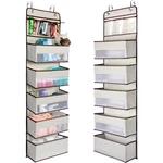 Over The Door Organizer Storage 6 Layers Wall Mount 5 Large Pockets Beige Home. Fixed Price $22.15.