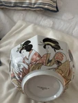 Vnt Fitz & Floyd Palais Octagonal Porcelain Bowl Gold Trim Made Japan Used. Fixed Price $33.00.
