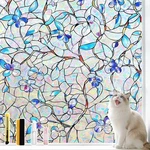 Window Privacy Film, Rainbow Stained Glass Static Cling Heat Con.... Fixed Price $52.92.