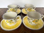 Villeroy & Boch Toscana 4 Breakfast Cups Saucers Germany. Fixed Price $39.99.