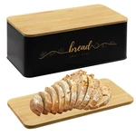 Bread Box With Bamboo Cutting Board Lid, Metal For Kitchen Counter,.... Fixed Price $34.32.