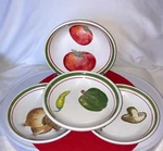 Set Of 4 Lillian Vernon Neat Ideas Ceramic Pasta Bowls Veggie Theme. Fixed Price $26.49.