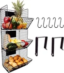 Culinary Couture 3-TIER Wire Hanging Basket For Rectangular, Black. Fixed Price $45.27.