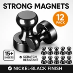 Strong Fridge Magnets 12 Pack Push Pin Whiteboard Refrigerator Office Locker. Fixed Price $11.04.