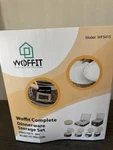Woffit WF5415 - Complete Dinnerware Storage Set Gray For 12 Pc *new Box. Fixed Price $34.95.