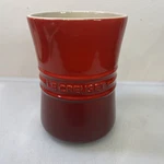 Le Creuset "cerise" Cherry Red Ombre Utensil Crock 6. Fixed Price $26.38.
