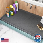 Tigejoy Under Sink Mat Waterproof Silicone Kitchen Cabinet Protector Liner New. Fixed Price $50.73.