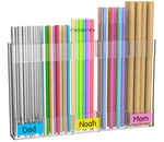 9.4 Large Acrylic Holder For Cabinet Door, Reusable Straws Organize. Fixed Price $16.43.