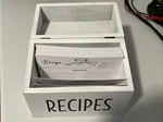 Outshine Wooden Recipe Box With Cards Farmhouse White. Fixed Price $29.99.