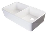 Alfi Brand AB512 32 Inch Double Bowl Fireclay Farmhouse Kitchen - White. Fixed Price $835.71.
