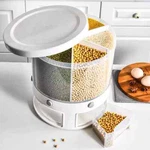6 Slots Rice Grain Cereal Dispenser 22IBS Kitchen Dry Food Storage Container. Fixed Price $36.95.
