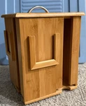 Belmint Bamboo Display 4 Compartment Tea Bag Box Rotating Spinner Storage Caddy. Fixed Price $48.00.