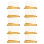 Showeroro Transparent Triangle Box 5.7 Inch Plastic Cupcake Container Wi.... Fixed Price $39.21.