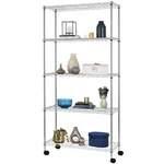 Bestoffice 14DX30WX60H 5-TIER Wire Shelving Unit Steel Large Metal Shelf Orga.... Fixed Price $62.42.
