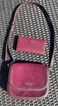 Kate Spade Blake Saddle Bag Wine Plum Leather Suede Crossbody Purse & Wallet Set. Fixed Price $69.99.