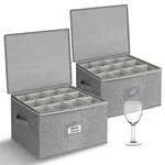 Punemi Wine Storage Box, Glassware Containers W/hard Shell Side.... Fixed Price $65.22.
