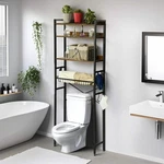 Homy Casa Ranni Storage Rack 4-TIER Bathroom Organizer Shelf. Fixed Price $69.00.