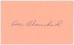 Doc Blanchard Heisman Trophy Autographed Signed Index Card Amco Coa 31056. Fixed Price $19.99.