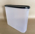 Tupperware Modular Mates Super Oval #4, 16 Cup Container Black Seal Lid New. Fixed Price $14.44.