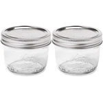Kerr Wide Mouth Half-pint 3.375 Inches (l) X 2.625 (h), Transparent. Fixed Price $14.76.