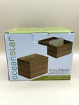 Oceanstar Bamboo Recipe Box With Divider, 4X6 Card Capacity - New Open. Fixed Price $23.74.