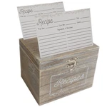 Dekali Designs Rustic Recipe Box And Cards Dividers (4X6 Inches) - Comes .... Fixed Price $37.05.