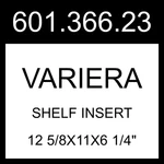 Ikea Variera Shelf Insert White 12 5/8X11X6 1/4" 601.366.23. Fixed Price $59.99.