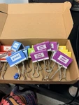 Feifeiya Assorted Labeled Binder Clips Multicolor Metal Handles School. Fixed Price $7.00.