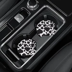4 Pack Cow Print Car Coasters, 2.75INCH Neoprene Cup Pad Mat For. Fixed Price $7.99.