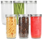 Mason Jars Wide Mouth 24OZ, 6 Pack Glass Pickle Canning Food Storage Wit.... Fixed Price $43.35.