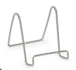 Tripar 4" Chrome Twisted Wire Stand Books Art Plates. Fixed Price $9.99.