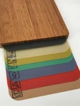 Seville Classics Bamboo Cutting Board With 7 Color Coded Flexible Mats. Fixed Price $34.99.