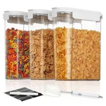 Vtopmart Cereal Containers Set, 3 Pcs Airtight Food Storage With Fl.... Fixed Price $38.79.