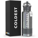 Coldest Insulated Water Bottle With Straw Lid - Stainless Steel Metal Insulat.... Fixed Price $49.99.