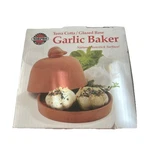Terra Cotta Garlic Baker Norpro Glazed Base Holder Storage Keeper 4" X 5.5" New. Fixed Price $16.95.