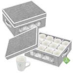 Homyfort 2 Pack Cup And Coffee Mug Storage Box Organizer With Dividers, China. Fixed Price $35.67.