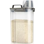 Viretec Rice Airtight Storage Container, 6.7"L X 4.5"W 12.3"H, 3L/GREY. Fixed Price $27.84.