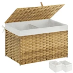 Greenstell Storage Basket With Lid, 105L Large Wicker Handwo.... Fixed Price $59.99.