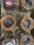 6X New Kilner Square Swing Top Glass Jar 17 OZ/0.5 Lt. Fixed Price $79.99.