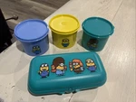 Tupperware Minions 2C Food Containers 3 & Sandwich Hoagie Box Keeper Lunch. Fixed Price $32.98.