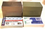 Vtg Lot Of 2 Ohio Art Co. Recipe Index Metal File Boxes + & A-z Cards. Fixed Price $9.99.