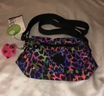 Kipling Sabian Nylon Crossbody Bag Rainbow Jungle Print + Monkey Chain Nwt. Fixed Price $40.00.