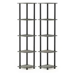 5-TIER Corner Bookshelf Storage Standing Rack Bookcase Unit. Fixed Price $39.97.