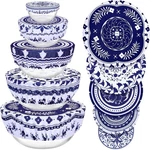5 Pieces Bowl Covers 4 8 10 INCHES,12 Inches., Blue. Fixed Price $13.16.
