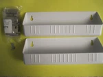 (qty 2) Rev-a-shelf 11" Kitchen Sink Front Tip Out Trays, White, 6572-11-11-52. Fixed Price $12.00.