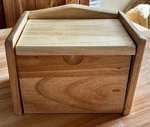 Wooden Recipe Box Flip Top Lid Index Card Holder Kitchen Organizer Natural. Fixed Price $11.96.