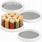 Oizeir Lazy Susan Organizer Set Of 4, 10 Inch Non-skid Turntable For Cabinet,.... Fixed Price $29.14.